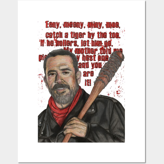 Negan Wall Art by paulnelsonesch